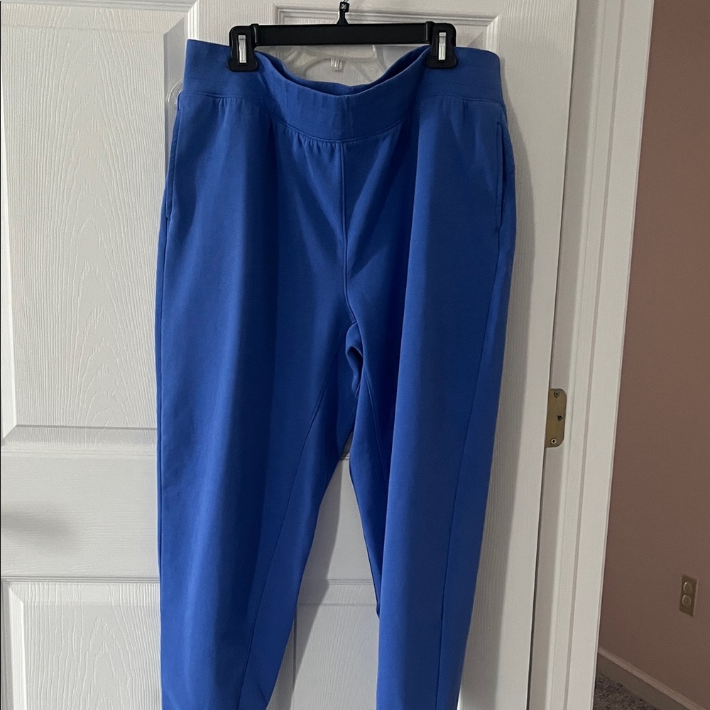 Women’s tek gear ultra comfort Blue Jogger Pants 1X